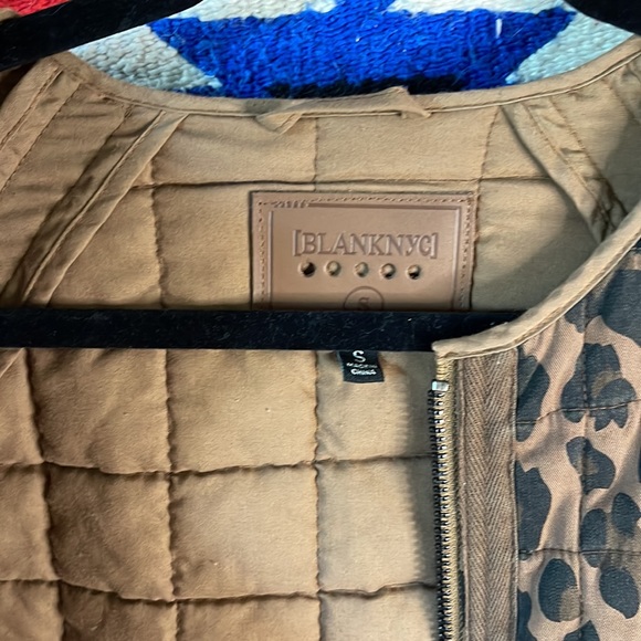 Blank NYC quilted leopard jacket - Picture 2 of 6